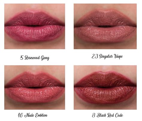 ysl tatouage couture lipstick swatches|ysl lip stain review.